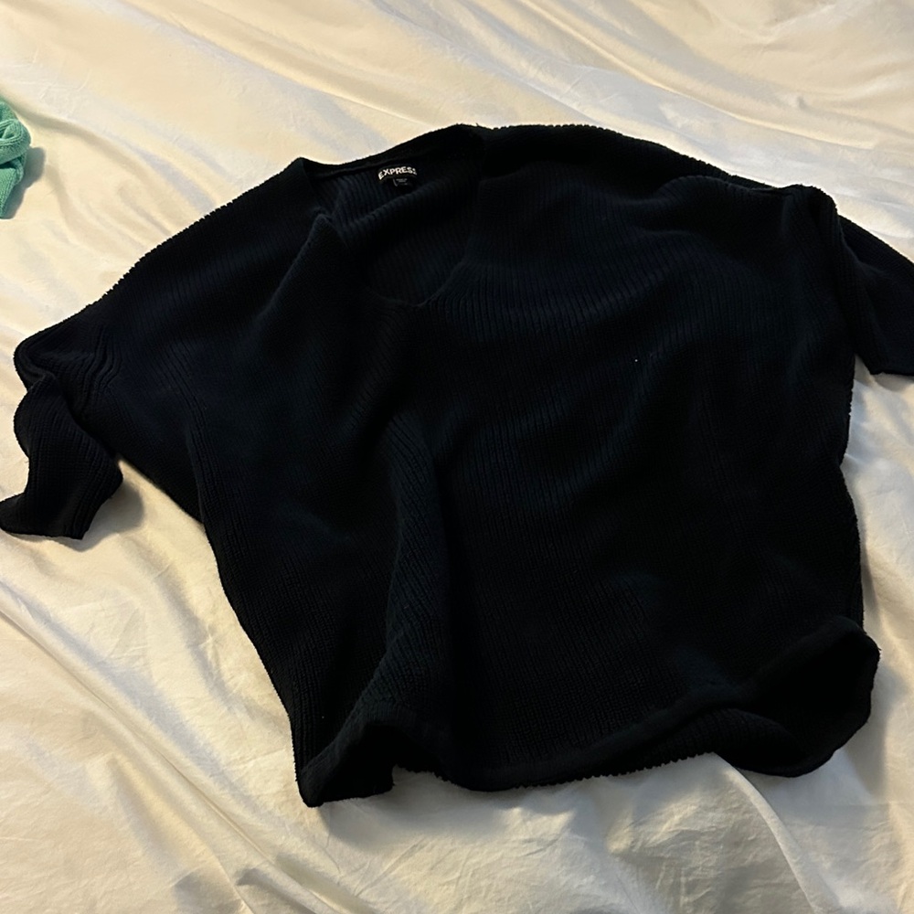 Express black V-Neck Sweater